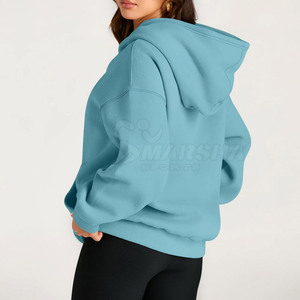 เสื้อฮู้ดดี้โอเวอร์ไซส์สำหรับผู้หญิง พิมพ์โลโก้ตามสั่ง ผ้าฝ้าย 100% หนานุ่ม ใส่ได้ในฤดูหนาว สไตล์สตรีทแวร์ เป็นมิตรต่อสิ่งแวดล้อม คุณภาพสูง ราคาคุ้มค่า - Product Image 2