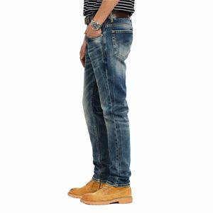 Jeans pour homme de haute qualité en denim délavé, style streetwear, coupe droite, décontracté, respirant, séchage rapide, durable - Product Image 4