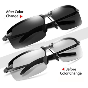 Lunettes de soleil polarisées à changement de couleur pour hommes, spécialement conçues pour la pêche, la vision sous-marine et la conduite - Product Image 1