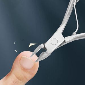 9.14 cm Stainless Steel <b>Cuticle</b> Nipper Straight Nail <b>Cutter</b> Fingernail Toenail Manicure Pedicure Wide Jaw Opening Customized Box - Product Image 2