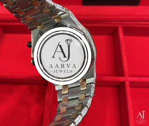 <b>Automatic</b> Mechanical <b>Chronograph</b> Analog Sapphire Crystal Diamond Bezel Stainless Steel Gold Tone 20mm Luxury Watch for Party - Product Image 4
