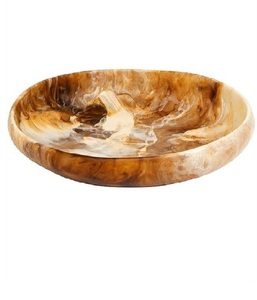 Crafted Treasures - Tazón de Resina Pulida Minimalista y Ecológico para Servir, Vajilla para Frutas, Alimentos, Ensaladas, Postres y Sopas - Product Image 4