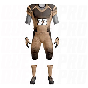 เสื้อฟุตบอลอเมริกันพรีเมียม ระบายอากาศได้ดี สวมใส่ง่าย ชุดทีมฟุตบอลอเมริกันแบบซับลิเมชั่นสั่งทำพิเศษ ไซส์ใหญ่ - Product Image 2