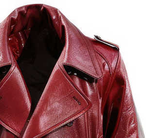 Manteau Trench en Cuir Unisexe Imperméable, Style Streetwear Décontracté, 100% Haute Qualité, Personnalisé, Long et Chaud pour l'Hiver, Vente en Gros - Product Image 3