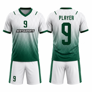 Camiseta de Fútbol para Hombre de Alta Calidad, 100% Poliéster, Ecológica, Transpirable, de Secado Rápido, Personalizada con Impresión por Transferencia de Calor, MOQ Bajo - Product Image 1