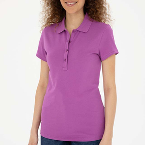 Camisetas Polo de Color Sólido para Verano, Ropa Casual de Negocios para Mujer, Camisetas Polo 100% Algodón Poliéster a Precio Razonable - Product Image 1