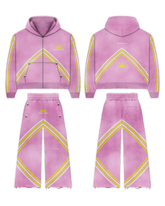 Conjunto Deportivo Unisex Athletica, Sudadera con Capucha y Cremallera, Pantalones Anchos, Logotipo Estampado 2021, Estilo Deportivo, Largo Completo, Ropa de Otoño - Product Image 6