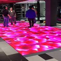 Écran d'affichage au sol LED Transtech P2.5/P3.91/P4.8, capacité de charge de 2 tonnes, protection IP65, 1000CD, publicité numérique