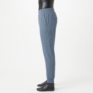 Premium Quality 230 GSM <b>Stretch</b> Knit Scrub Pants Slate Blue Cargo Jogger Medical Uniform <b>Trousers</b> with Custom Logo Wear - Product Image 3
