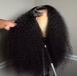 Perruque Lace Front Kinky Curly 13x4 13x6 Densité 250 <span class=keywords><strong>Cheveux</strong></span> Humains Brésiliens Pré-Pluckée pour Femmes avec Baby Hair - Product Image 3
