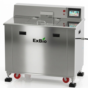Source d'alimentation électrique Capacité de 100kg/jour Machine de fabrication de compost recyclable Exbio alimentaire Disponible en stock en vrac - Product Image 1