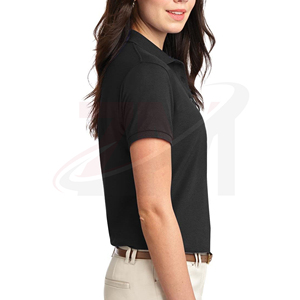 เสื้อโปโลผู้หญิงทรงเข้ารูปผ้าฝ้ายแขนสั้นระบายอากาศได้ดีผ้านุ่มสบายๆฤดูร้อนสำนักงานสวมใส่แฟชั่นทุกวัน - Product Image 2