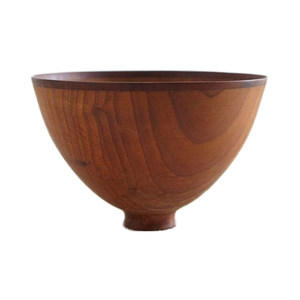 Grand bol à mélanger en bois poli de style vintage, écologique, accessoire de cuisine, multifonctionnel, décoratif pour les fêtes - Product Image 1