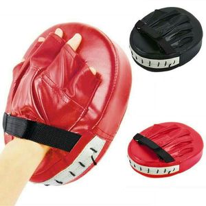 High Quality White Black Curved Boxing Mitts PU Leather Punch Gloves Lightweight Breathable Training <b>Pads</b> for Gym Adults - Product Image 4