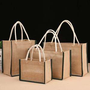 Sac à main en jute en fibres naturelles biologiques pour emballage écologique - Product Image 2