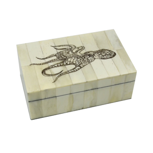 Caja de Almacenamiento Rectangular Hecha a Mano con Incrustaciones de Hueso, Artículo de Decoración para el Hogar para Mujeres y Niñas, Caja de Regalo Premium para Joyería - Product Image 4