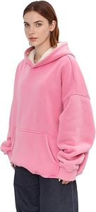 Sweat à capuche surdimensionné en molleton délavé avec doublure Sherpa pour homme – Qualité supérieure, épais et confortable - Product Image 2