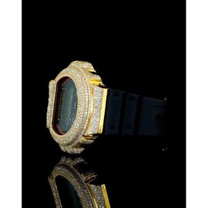 Dream Jewels Luxury Men's 41mm Reloj de moissanita de acero inoxidable con diamantes de claridad VVS Modelo - Product Image 5