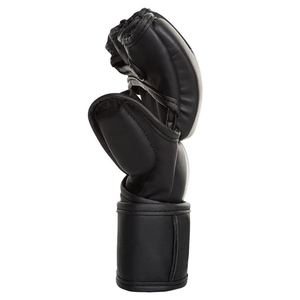 Half Finger PU Training Gloves with Adjustable Hook-and-Loop Wrist <b>Strap</b> Lightweight for Boxing & MMA Unisex - Product Image 4