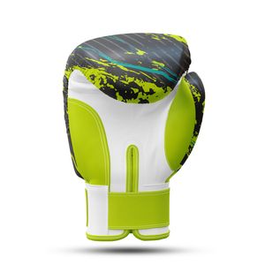 Gants de boxe professionnels unisexes en cuir véritable, équipement d'entraînement mixte durable, fermeture à crochet et boucle, fabriqués au Pakistan pour les arts martiaux - Product Image 3