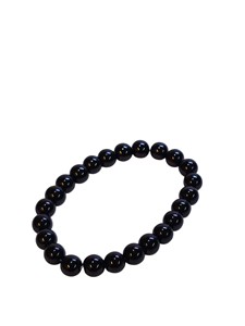 Natural Gemstone Black Obsidian Beaded <b>Bracelet</b> for Business Gift Buy Agate Items Wholesale From Amayra <b>Crystals</b> Exports India - Product Image 1