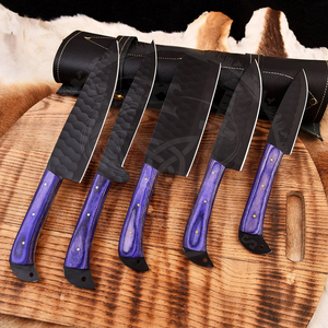 ชุดมีดครัวสแตนเลส 7 ชิ้น ขายส่ง มีดซันโตะกุคมกริบ พร้อมด้ามไม้ - Product Image 1