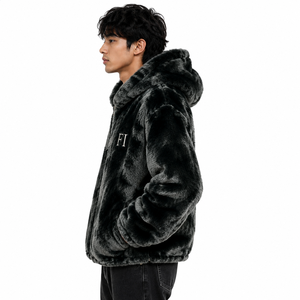 Sudadera con capucha para hombre, extragrande, de forro polar Sherpa, gruesa, texturizada, suave, cálida, informal, para invierno, proveedor mayorista - Product Image 1