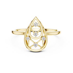 Yellow Gold Round Lab Grown <b>Diamond</b> Engagement <b>Ring</b> For Women promise <b>ring</b> igi certified <b>diamond</b> <b>ring</b> Solitaire <b>ring</b> anniversary - Product Image 2