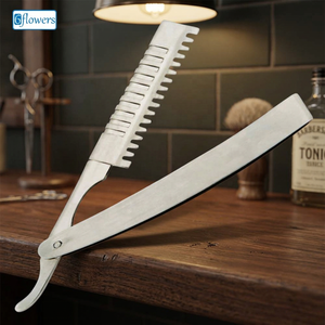 Cuchilla de Acero Inoxidable Premium para Dar Forma al Cabello, con Logotipo Personalizado, Herramienta Profesional para Barberos, para Afeitar la Cuello y Cortar el Cabello en Salones - Product Image 4