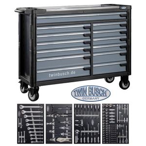Carrello attrezzi riempito con 13 cassetti montati su cuscinetti a sfera - Product Image 1