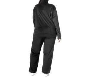 Conjunto de chándal estampado de invierno de primera calidad para niñas, chándal de color sólido para mujer, venta al por mayor de dos piezas - Product Image 3