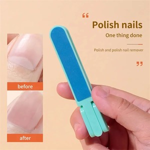 Lime à ongles jetable double face pliable, grain 100, motif droit, lime émeri pour soin des ongles, outil de manucure - Product Image 5