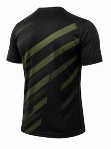 Camiseta de Manga Corta para Hombre, Color Negro Sólido, Cuello Redondo, Secado Rápido, Corte Regular, Informal, Tejido de Punto, 100% Poliéster Ecológico, 180g, Venta al Por Mayor - Product Image 5