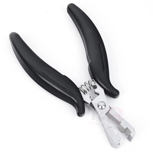 High Demanded Professional Metal Hair <b>Extension</b> Tools Black Color Coated <b>Micro</b> Link Pliers Salon Use - Product Image 6