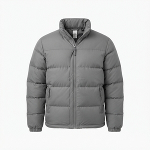 Wholesale Custom <b>Men</b> Puffer Jackets Winter Stand Collar Casual Outerwear Thermal Padded Bubble <b>Coat</b> OEM/ODM Service - Product Image 5