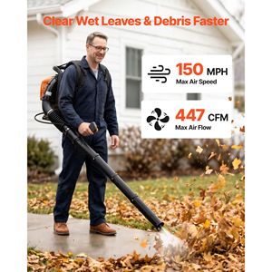 Souffleur à dos thermique 2 temps 43 cm³ 447 CFM 150 MPH avec fonction d'aspiration - Product Image 3