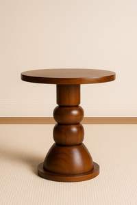 Table d'appoint en bois au fini contemporain, ajoutant un charme pratique aux arrangements de meubles modernes - Product Image 2