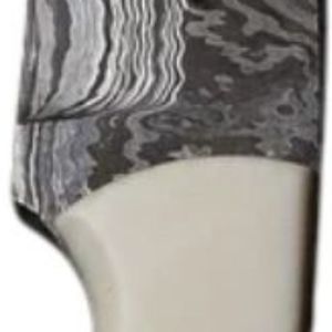 Cuchillo de Caza de Hoja Fija de Damasco con Mango de Hueso de Marfil, Forjado a Mano, para Camping, Supervivencia y Uso al Aire Libre, Personalizado OEM - Product Image 5
