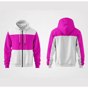 Sweat-shirt à capuche unisexe avec fermeture éclair intégrale, impression de logo personnalisée, haute qualité, veste à capuche pour hommes, femmes et jeunes, vêtements de sport - Product Image 2