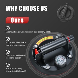 Ventouse électrique pour verre, ventouses à affichage numérique de 8 pouces, adsorption sous vide automatique, ventouse motorisée numérique - Product Image 3