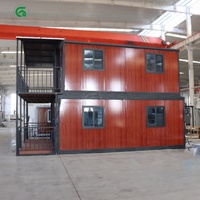 Maison conteneur préfabriquée de 20 pieds à deux étages, modulaire, pliable, mobile, style loft, maisons en vente au Mexique, maisons conteneurs modernes
