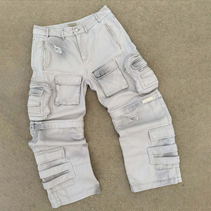 Casual Fashion <b>Clothing</b> Women Baggy Pants In Bulk Quantity Wholesale Custom Made Street Wear Baggy Jeans For Ladies - Product Image 2