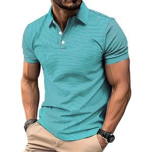 Camiseta de Golf de Alto Rendimiento para Hombre, 100% Poliéster, Transpirable, Absorbe la Humedad, Secado Rápido, Manga Corta, Ropa Deportiva - Product Image 2