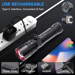 CITICITY <b>LED</b> Flashlights High Lumen , Super Bright <b>Rechargeable</b> Tactical Flashlight 5 Modes Zoom Portable for Outdoors Emergency - Product Image 5