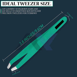 Pinces à cils bleues/vertes pour extensions de cils, outils de lifting des cils, pinces à maquillage en acier inoxydable, lot de 2 - Product Image 2