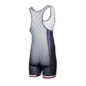 Combinaison de lutte respirante professionnelle sublimée, design personnalisé, combinaison de compression pour hommes, uniforme de lutte - Product Image 2