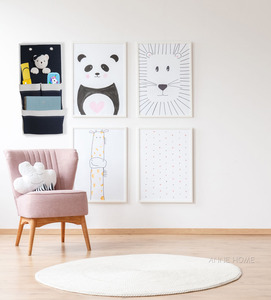 Anne Home - Bear 3-Pocket Wall Hanger - Set of 2 Hanging Organizer for Kids Room Bedroom <b>Storage</b> 32Lx5.08Wx64H cm - Product Image 6