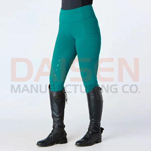 Leggings d'équitation pour femmes avec grip en silicone, taille haute, tissu extensible respirant, vêtements de performance équestre - Product Image 4