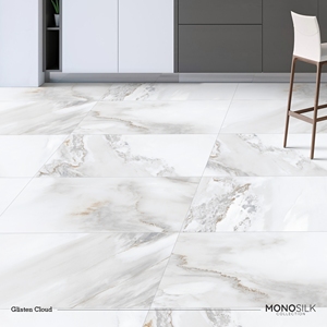 กระเบื้องพอร์ซเลนกันลื่นแบบด้าน รุ่นพรีเมียม กลิตเทน คลาวด์ ขนาด 600x1200 มม. กระเบื้องปูพื้นพอร์ซเลนแบบเต็มแผ่น ดีไซน์ทันสมัย รับประกันตลอดอายุการใช้งาน เหมาะสำหรับห้องนั่งเล่น - Product Image 5