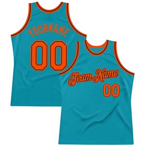 Maillot de basket personnalisé en maille turquoise sublimée avec nom et numéro d'équipe, débardeur sans manches respirant unisexe pour adulte - Product Image 4